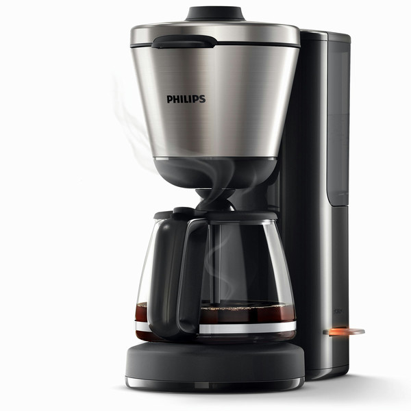 Philips Intense HD7695/90 Отдельностоящий Капельная кофеварка 1.2л Черный, Металлический кофеварка