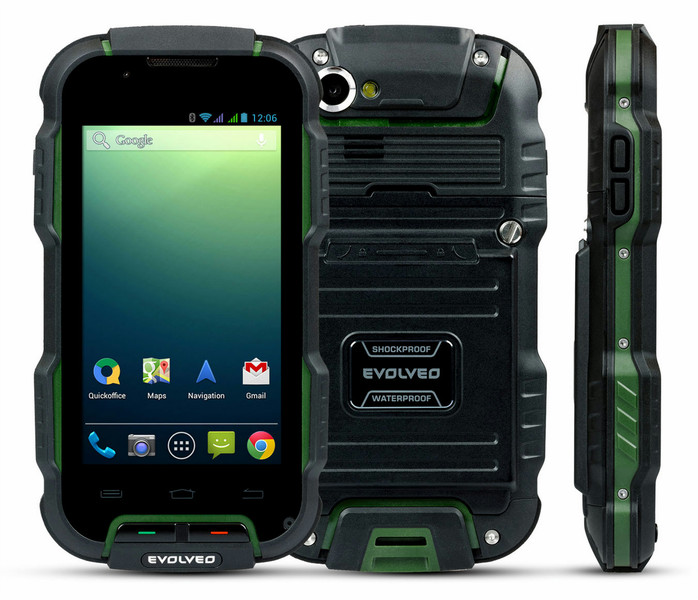 Evolveo StrongPhone D2 4ГБ Черный, Зеленый