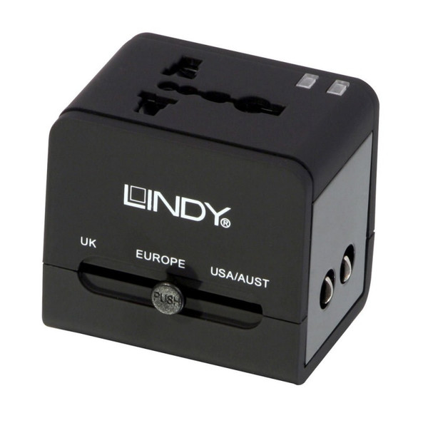 Lindy 73110 Черный адаптер сетевой вилки