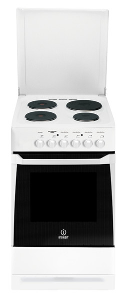 Indesit KN3E6A(W)/FR Freestanding White cooker