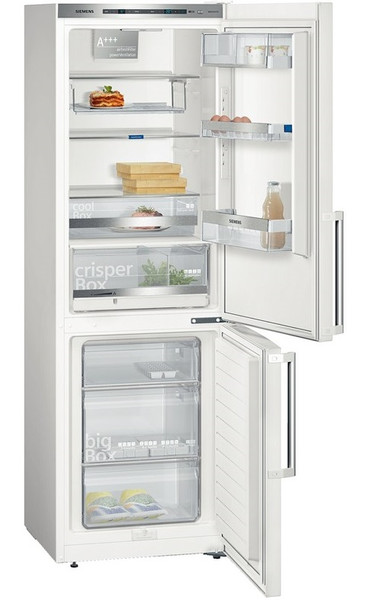 Siemens KG36EBW40 freestanding 214L 88L A+++ White fridge-freezer