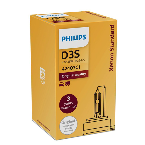 Philips Xenon Standard 42403C1 35Вт Ксенон 3200лм лампа для автомобилей