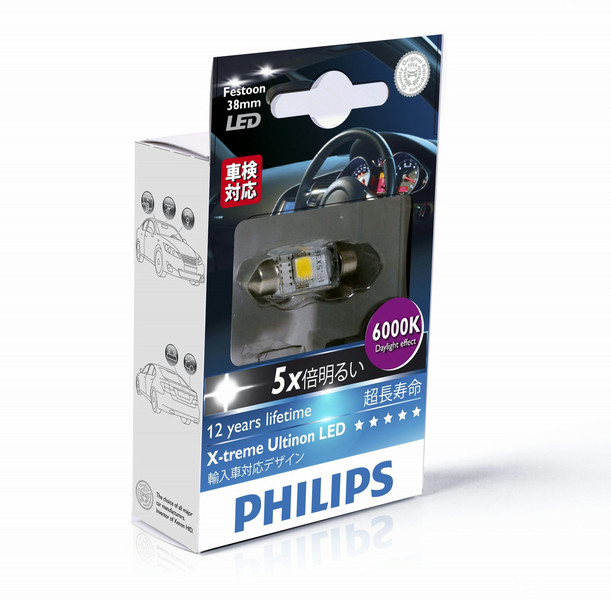 Philips X-treme Ultinon LED 129446000KX1 0.75Вт LED SV 8.5 45лм лампа для автомобилей