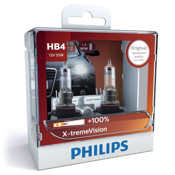 Philips X-tremeVision 9006XVSM HB4 55Вт Галоген P22d 1095лм лампа для автомобилей