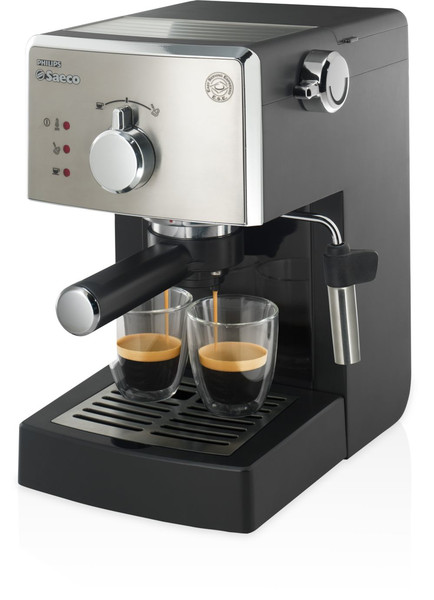 Philips Saeco HD8425/11 Отдельностоящий Руководство Машина для эспрессо 1л 2чашек Черный кофеварка