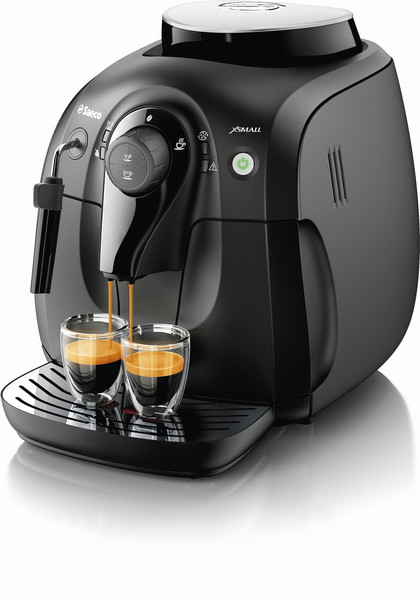 Saeco Xsmall HD8645/01 Отдельностоящий Руководство Машина для эспрессо 1л 2чашек Черный кофеварка