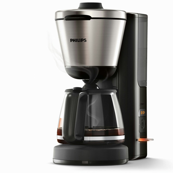 Philips Intense HD7696/90 freestanding Drip coffee maker 1.2L 15cups Black,Stainless steel coffee maker