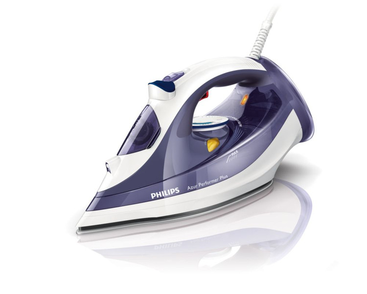 Philips Azur Performer Plus GC4520/10 Steam iron T-ionicGlide soleplate 2600W Blue iron