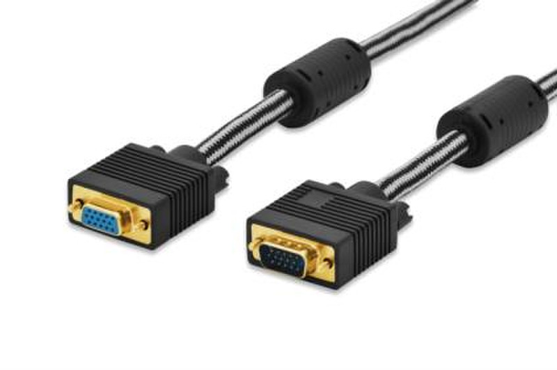 Ednet 84532 1.8m VGA (D-Sub) VGA (D-Sub) Black VGA cable
