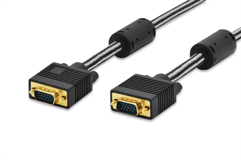 Ednet 84531 3м VGA (D-Sub) VGA (D-Sub) Черный VGA кабель