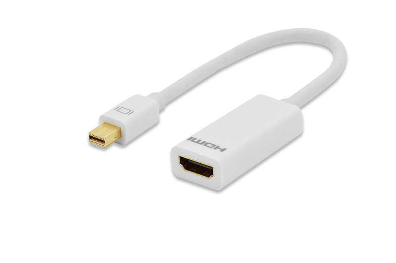 Ednet 84507 0.15м Mini DisplayPort HDMI Белый адаптер для видео кабеля
