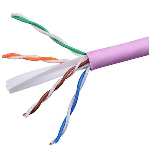 Dynamode C-CABLE-LSOH-300-UTP 305m Cat6 U/UTP (UTP) Purple networking cable