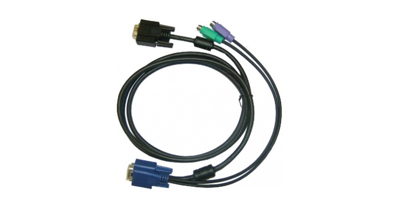 D-Link DKVM-IPCB 1.8m Black keyboard video mouse (KVM) cable
