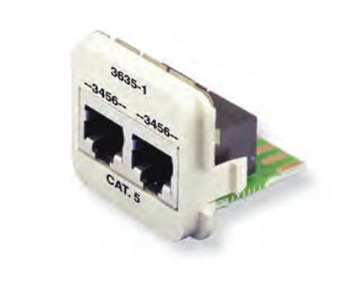 AMP 183635-5 RJ-45 White socket-outlet