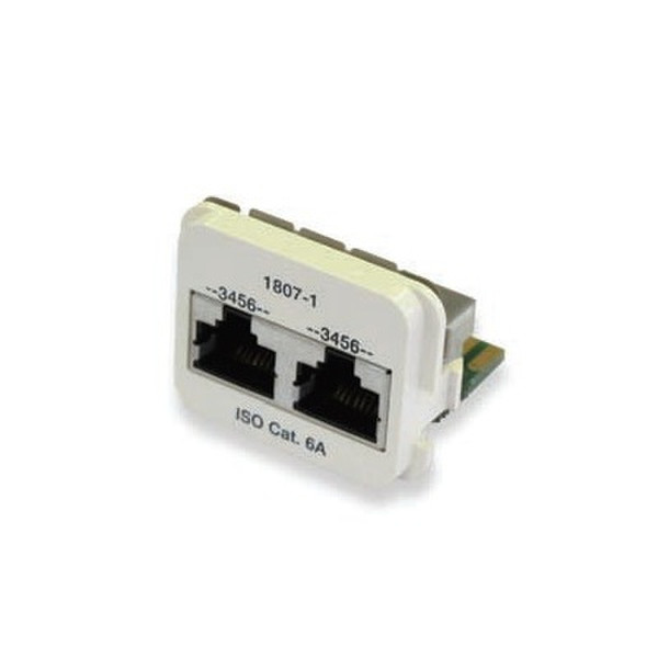 AMP 1711807-5 RJ-45 White socket-outlet