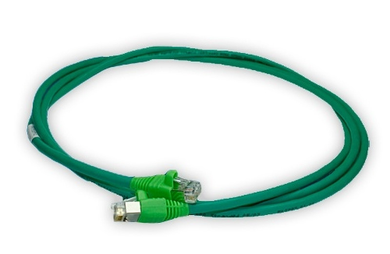 AMP 1711077-1 1m Cat6 S/FTP (S-STP) Green networking cable