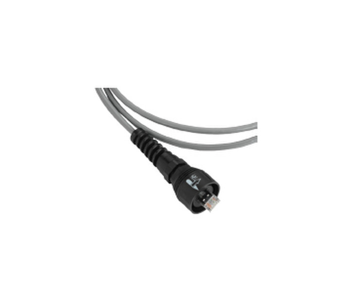 AMP 1479604-7 2.13m Cat5e SF/UTP (S-FTP) Black,Grey networking cable