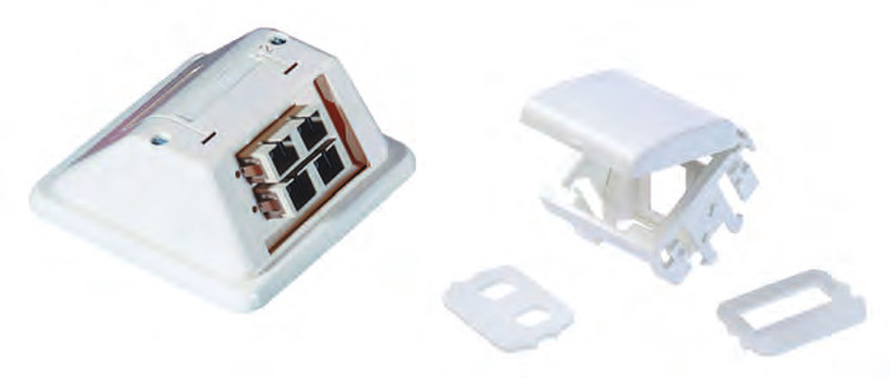 AMP 2-966936-2 SC White socket-outlet