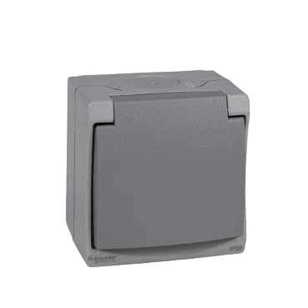 Schneider Electric Mureva Schuko Grey socket-outlet