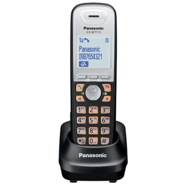 Panasonic KX-WT115RU DECT telephone handset Schwarz Telefonhörer