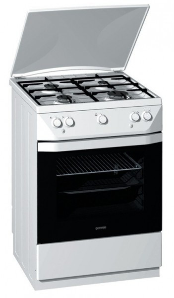 Gorenje G61124BW Freestanding Gas hob White cooker