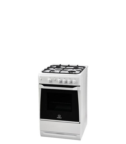 Indesit KN3GI27(W)/RU Freestanding Gas hob A White cooker