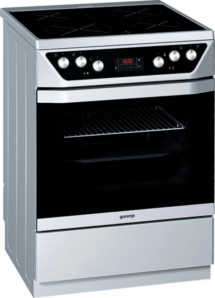 Gorenje EC67346DX Freestanding Ceramic hob A Stainless steel cooker