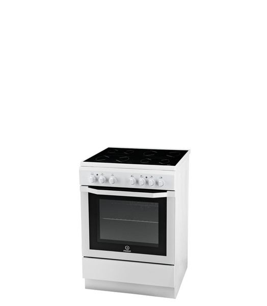 Indesit I6V52(W)/RU Freestanding Ceramic hob B White cooker