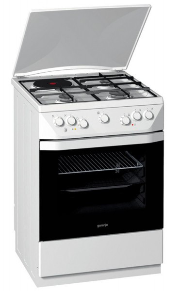 Gorenje K63202BWO Freistehend Combi hob A-10% Weiß Küchenherd