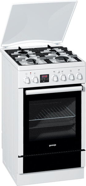 Gorenje K55320AW Freistehend Gas hob B Weiß Küchenherd