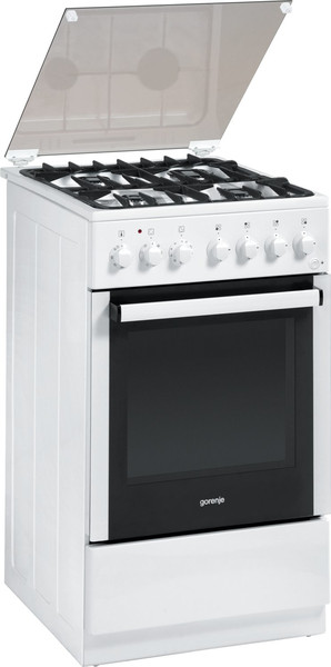 Gorenje K55203AW Freistehend Gas hob B Weiß Küchenherd