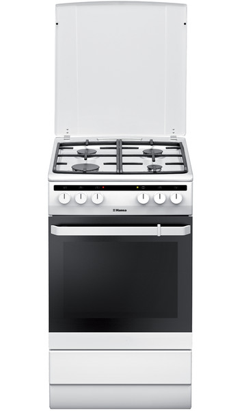 Hansa FCMW58020 Freestanding Gas hob A White cooker