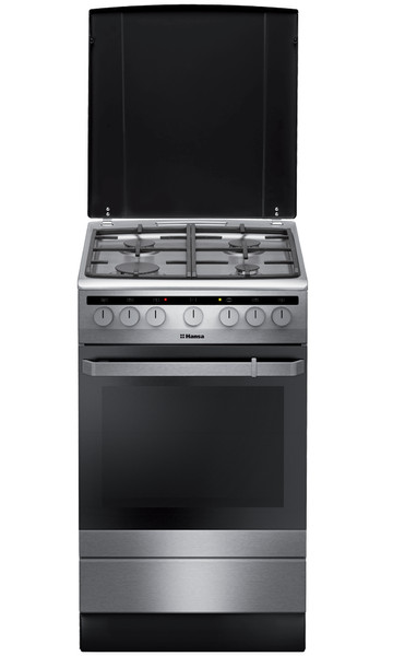 Hansa FCMX59120 Freestanding Gas hob A Stainless steel cooker