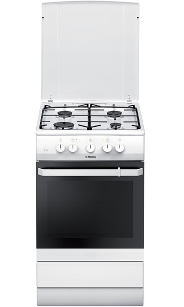 Hansa FCMW53010 Freistehend Gas hob A Weiß Küchenherd