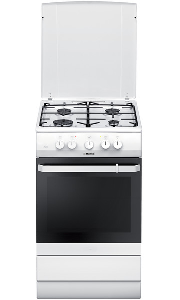 Hansa FCMW53000 Freestanding Gas hob A White cooker