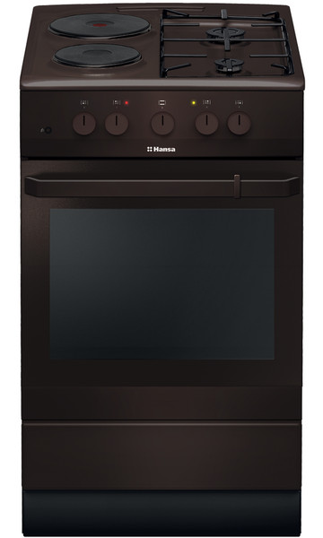 Hansa FCMB53050 Freistehend Combi hob A Braun Küchenherd