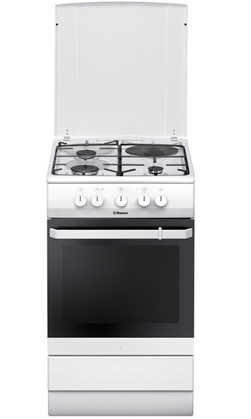 Hansa FCMW53040 Freestanding Combi hob A White cooker