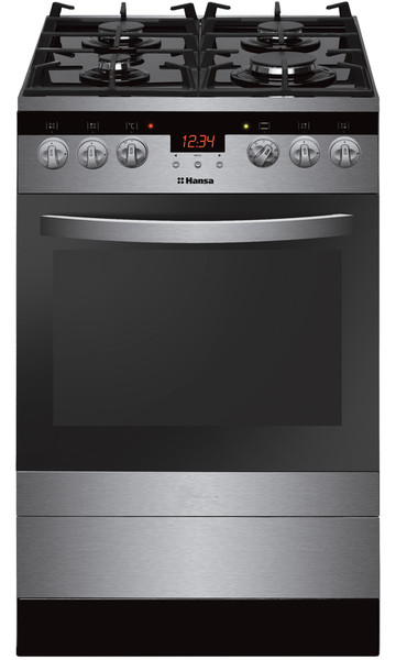 Hansa FCMX59226 Freestanding Gas hob A Stainless steel cooker