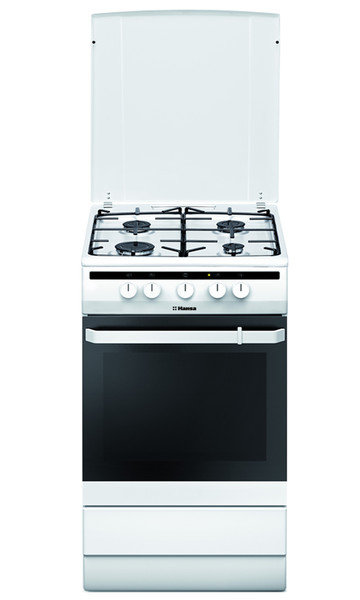 Hansa FCMW63000 Freestanding Gas hob A White cooker