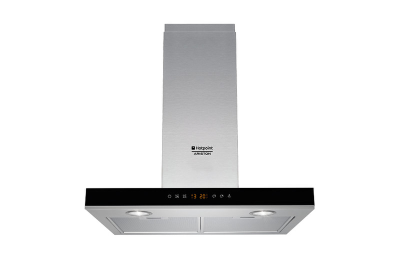 Hotpoint HLB 6.8 AA X/HA Wall-mounted 792m³/h B Stainless steel cooker hood