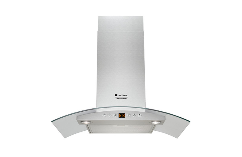 Hotpoint HGA 6.8 ADI X/HA Wall-mounted 742m³/h Stainless steel cooker hood