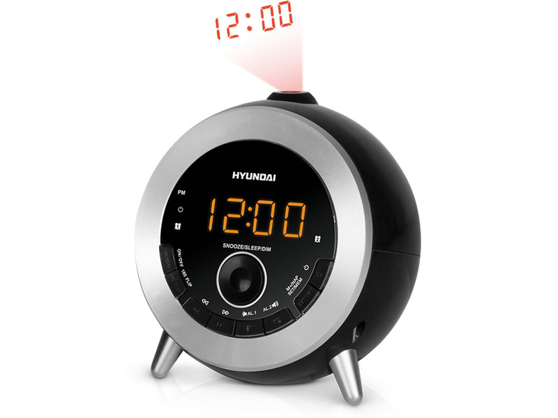 Hyundai H-1552 Uhr Digital Schwarz Radio