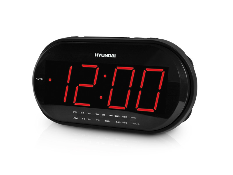 Hyundai H-1543 Часы Аналоговый Черный радиоприемник