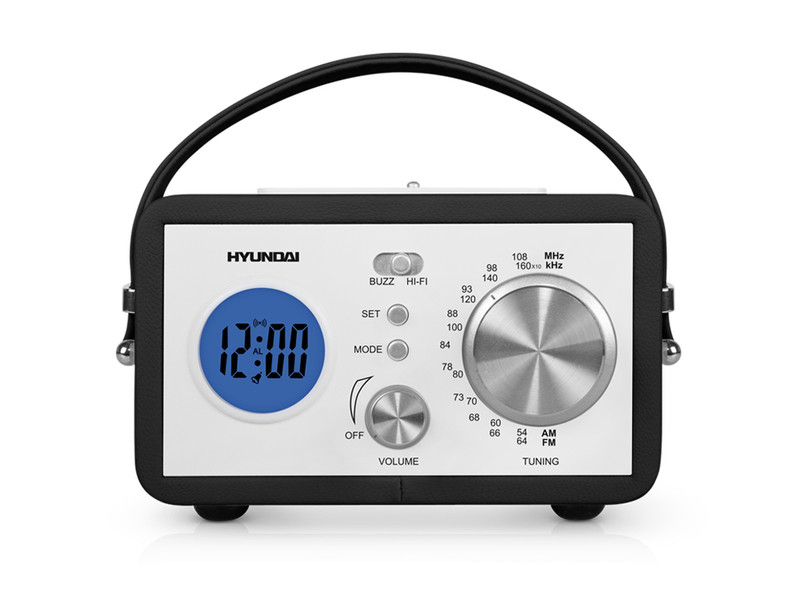 Hyundai H-1612 Tragbar Analog Schwarz Radio