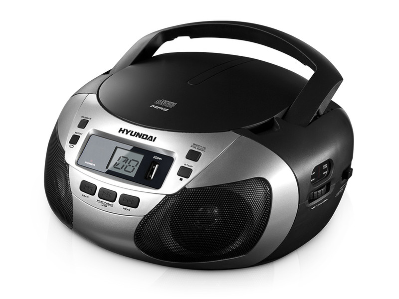 Hyundai H-1447U 3W Black,Silver CD radio