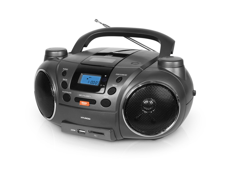 Hyundai H-1406 4Вт Черный, Титановый CD радио