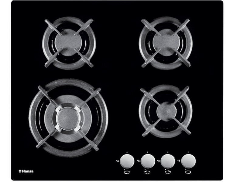 Hansa BHGI63112035 Built-in Gas Black hob