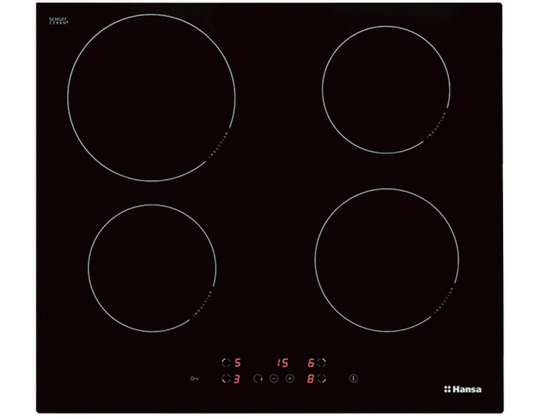 Hansa BHI68300 Built-in Induction Black hob