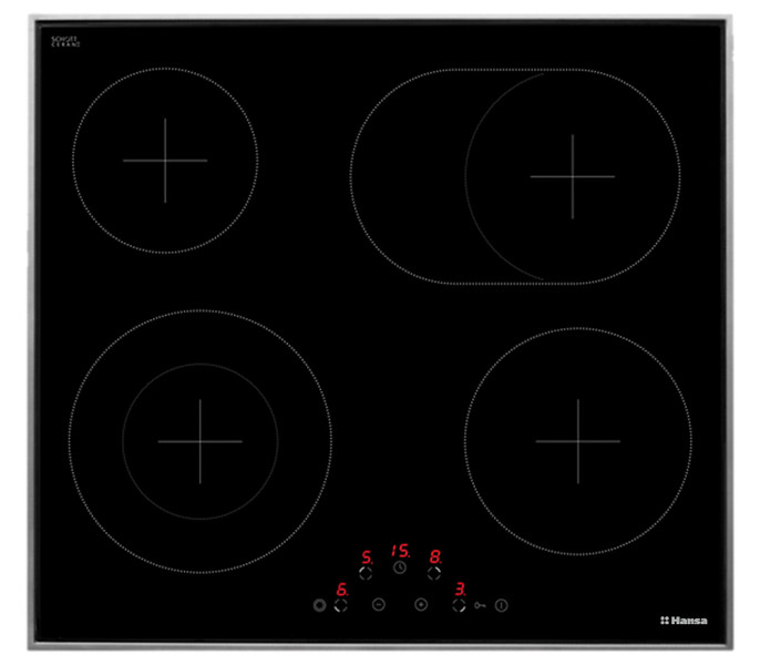 Hansa BHCI63708 Built-in Ceramic Black hob