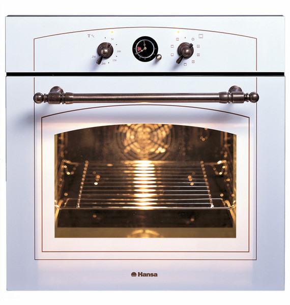 Hansa BOEW68120090 Elektro 66l 3100W A-20% Schwarz, Edelstahl Backofen